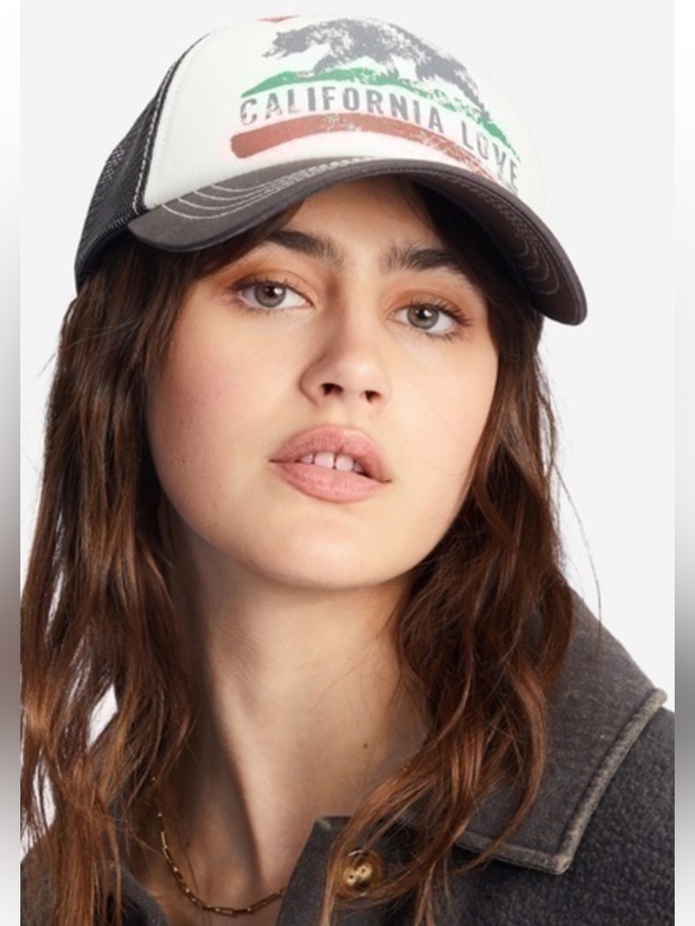 Billabong California Love Trucker Hat - Beige, Black, Green, Red